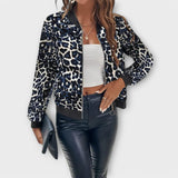 Raquel - Elegant Leopard Print Jacket