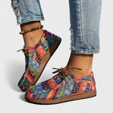 Flora | Orthopaedic Patchwork Print Sneakers