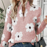 BLOOM | Pullover with Zip Collar