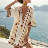 Tunic "Nefertiti" – Gold and Garnet