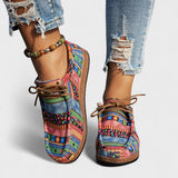 Flora | Orthopaedic Patchwork Print Sneakers