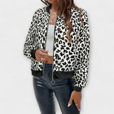 Raquel - Elegant Leopard Print Jacket