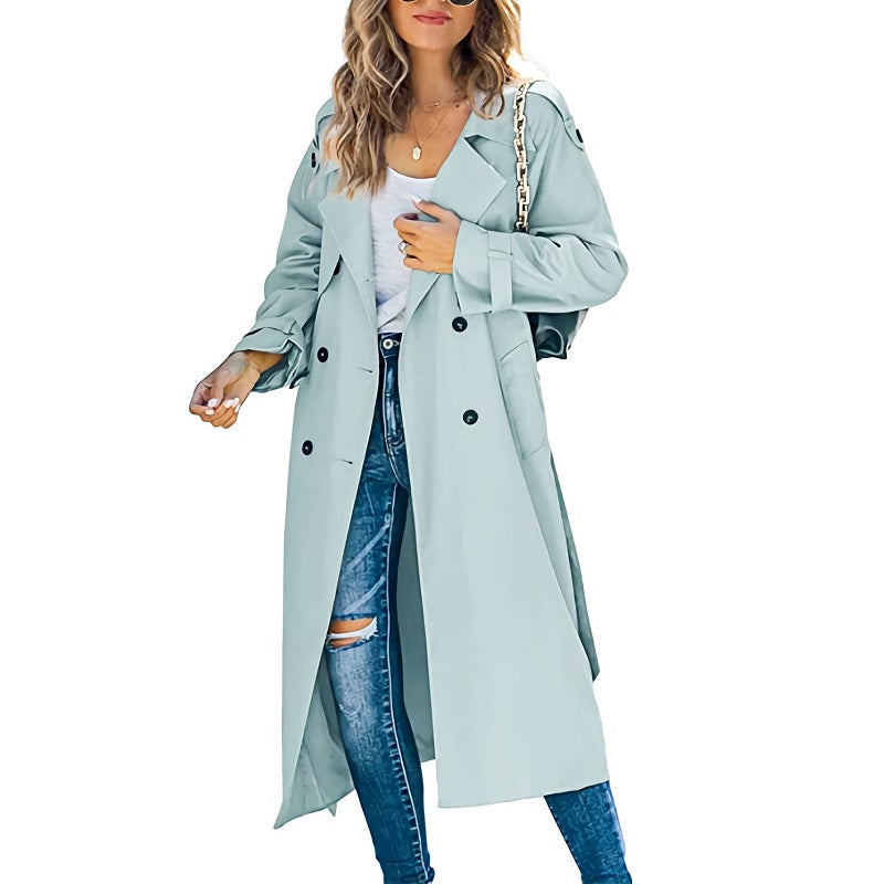 Vivien | Belted Double-Breasted Trench Coat