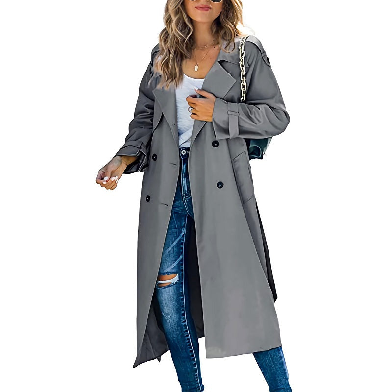 Vivien | Belted Double-Breasted Trench Coat