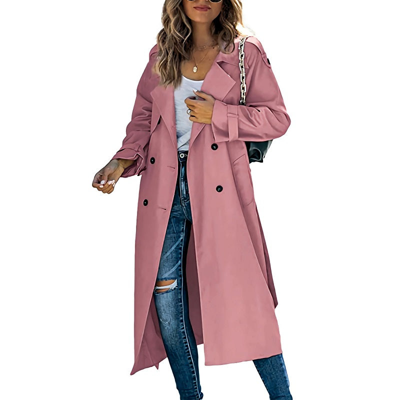 Vivien | Belted Double-Breasted Trench Coat