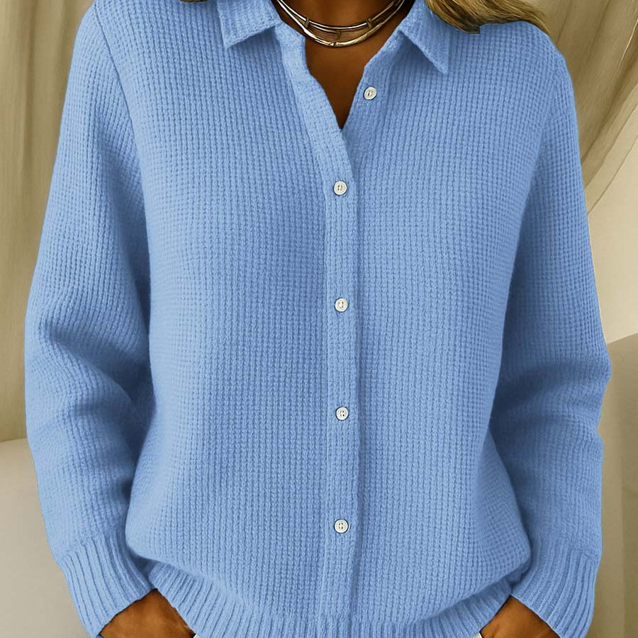 Clara | Waffle-Knit Cardigan