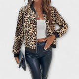 Raquel - Elegant Leopard Print Jacket