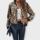 Raquel - Elegant Leopard Print Jacket
