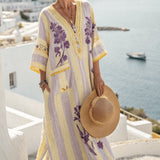 Caftan Dress "Mireille" – Bouquet of Provence