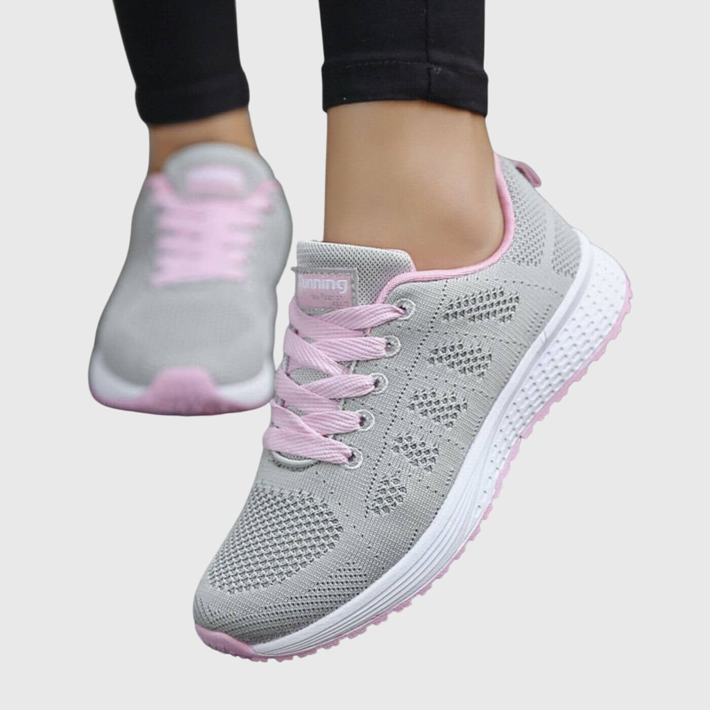 Hazel | Chunky Knit-Mesh Trainers
