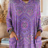 Lizzy | Retro Print Hooded Tunic