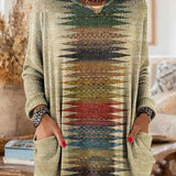 Lizzy | Retro Print Hooded Tunic
