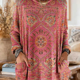 Lizzy | Retro Print Hooded Tunic