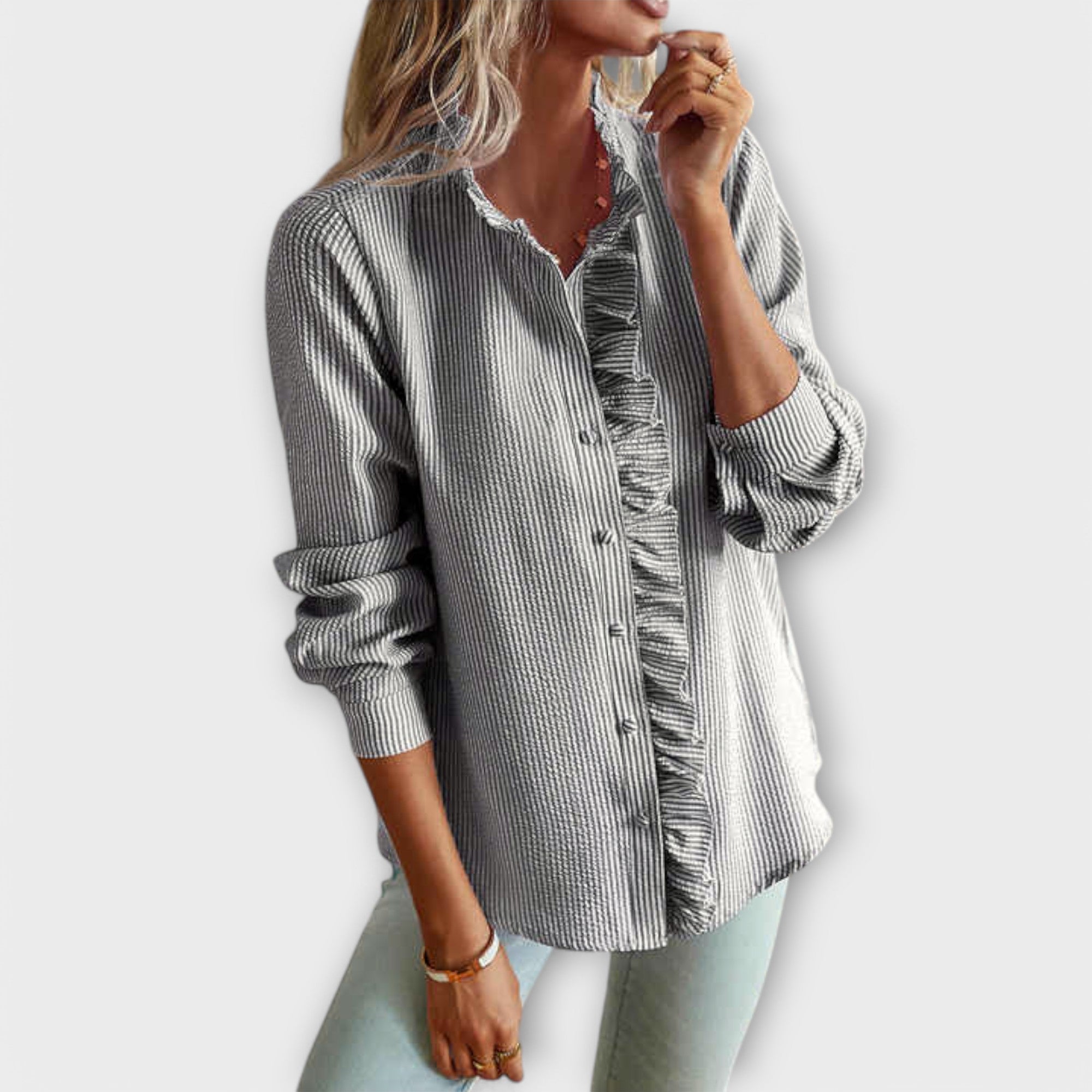 Lily - Elegant Long Sleeve Blouse