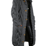 Winifred | Cable-Knit Hooded Cardigan