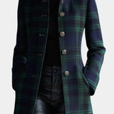 Margot | Tartan Check Longline Coat