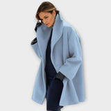 Eleanor | Draped Shawl-Collar Wool Coat
