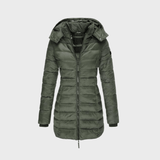 Hazel | Quilted Hooded Longline Coat