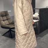 Kendall | Elegant, figure-flattering winter coat – Warm without bulk, with leopard lining