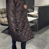 Kendall | Elegant, figure-flattering winter coat – Warm without bulk, with leopard lining