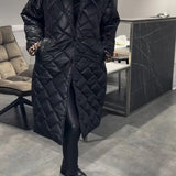 Kendall | Elegant, figure-flattering winter coat – Warm without bulk, with leopard lining