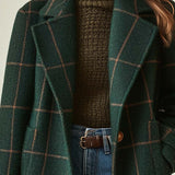 Gwendolen | Checked Wool-Blend Coat