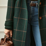 Gwendolen | Checked Wool-Blend Coat
