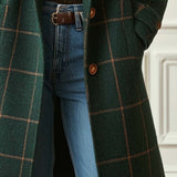 Gwendolen | Checked Wool-Blend Coat