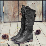 Beatrice | Lace-Up Leather Riding Boots