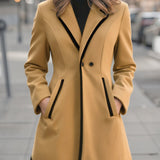Cordelia | Double-Breasted Trim Coat