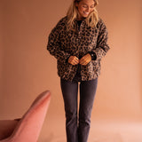 Beryl | Leopard-Print Button Jacket