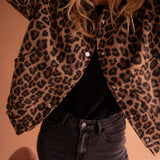 Beryl | Leopard-Print Button Jacket