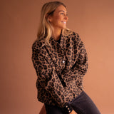 Beryl | Leopard-Print Button Jacket