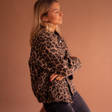Beryl | Leopard-Print Button Jacket