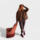 Rosa - Modern Leopard Print Coat