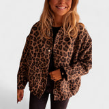 Rosa - Modern Leopard Print Coat