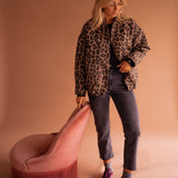 Beryl | Leopard-Print Button Jacket