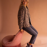 Beryl | Leopard-Print Button Jacket