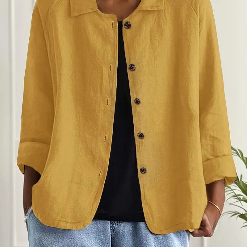 Harlow | Relaxed Button-Front Shirt Jacket