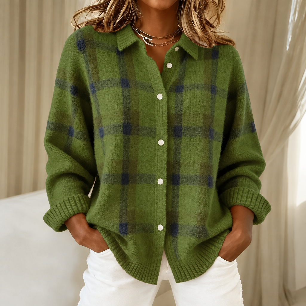 Florence | Checked Cardigan