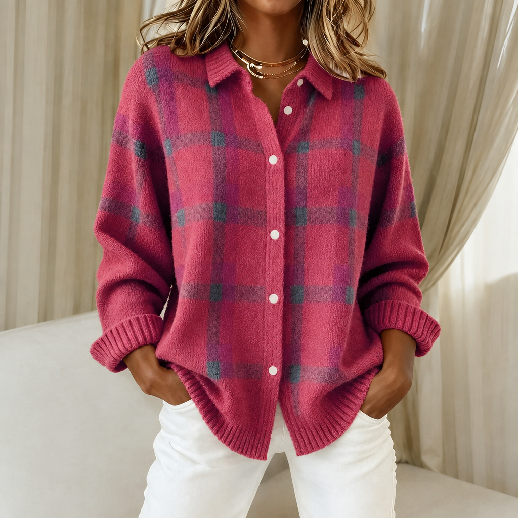 Florence | Checked Cardigan