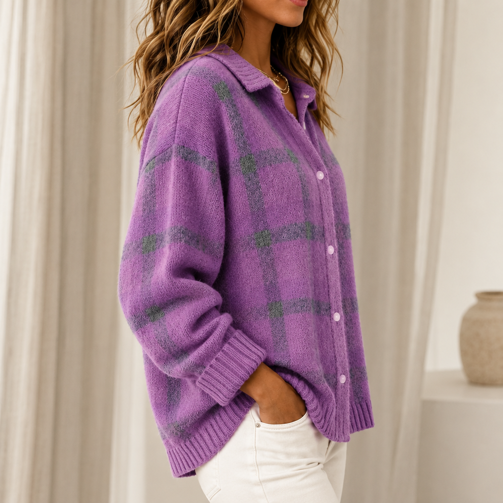 Florence | Checked Cardigan