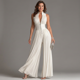 Aitana | Halter Neck Wide Leg Jumpsuit