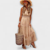 Lola - Maxi Dress with Boho Lace