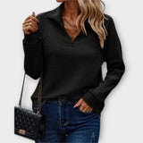 Margot | Ribbed Half-Zip Jumper