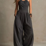 Mariana | Elegant jumpsuit with crossover neckline