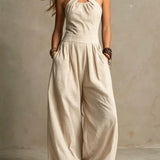 Mariana | Elegant jumpsuit with crossover neckline