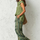 Flora | Checked Two-Piece Trouser Set