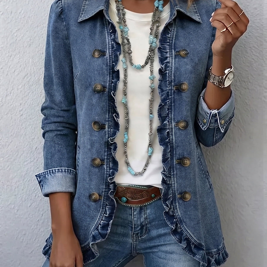 Maisie | Ruffled Trim Jacket