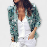 Andreia - Elegant Floral Bomber Jacket